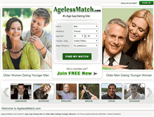 Tablet Screenshot of agelessmatch.com